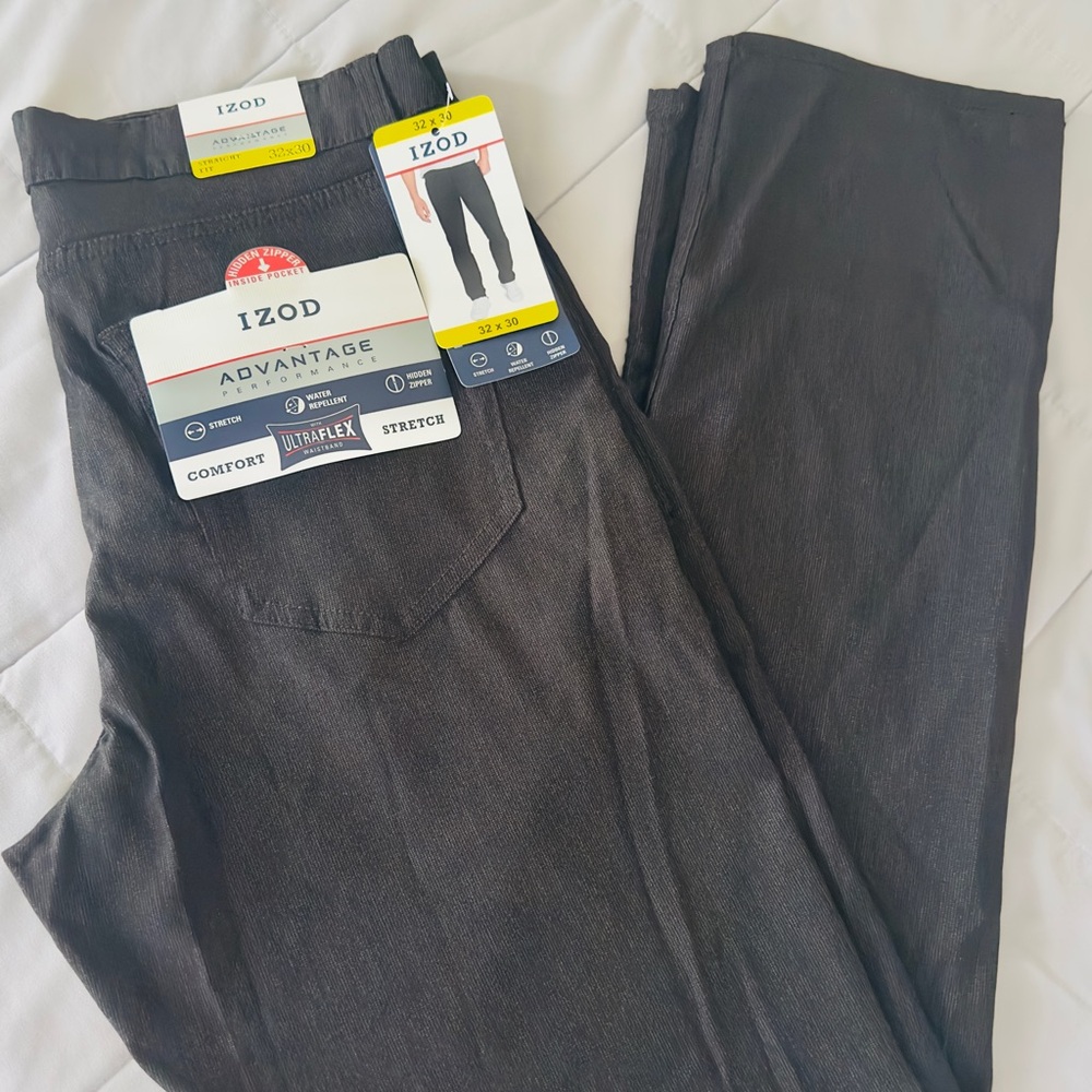 IZOD Men's Performance Stretch Straight Fit  32 x 30